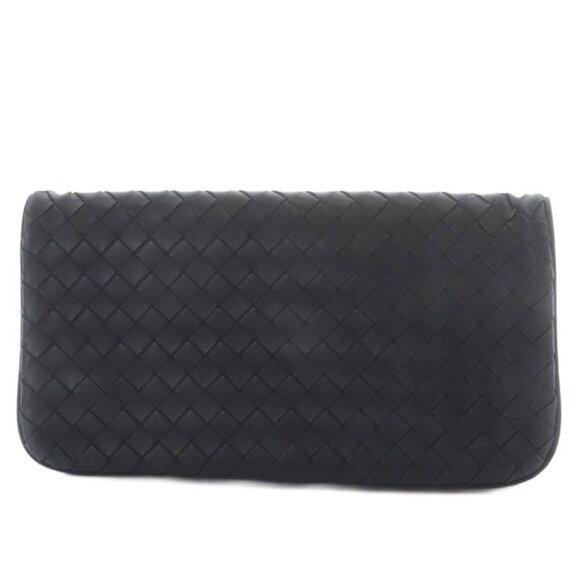 Bottega Veneta Wallet Bifold Intrecciato Leather Black Yo9 SH